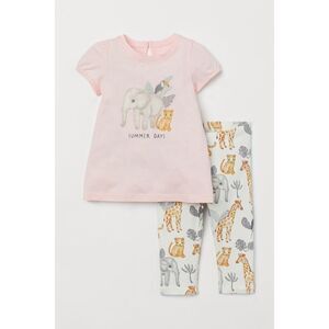 NEW H&M Toddler Girls 4 Animal Printed 2-piece Outfit